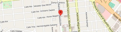 Zebra mexican pub en el mapa