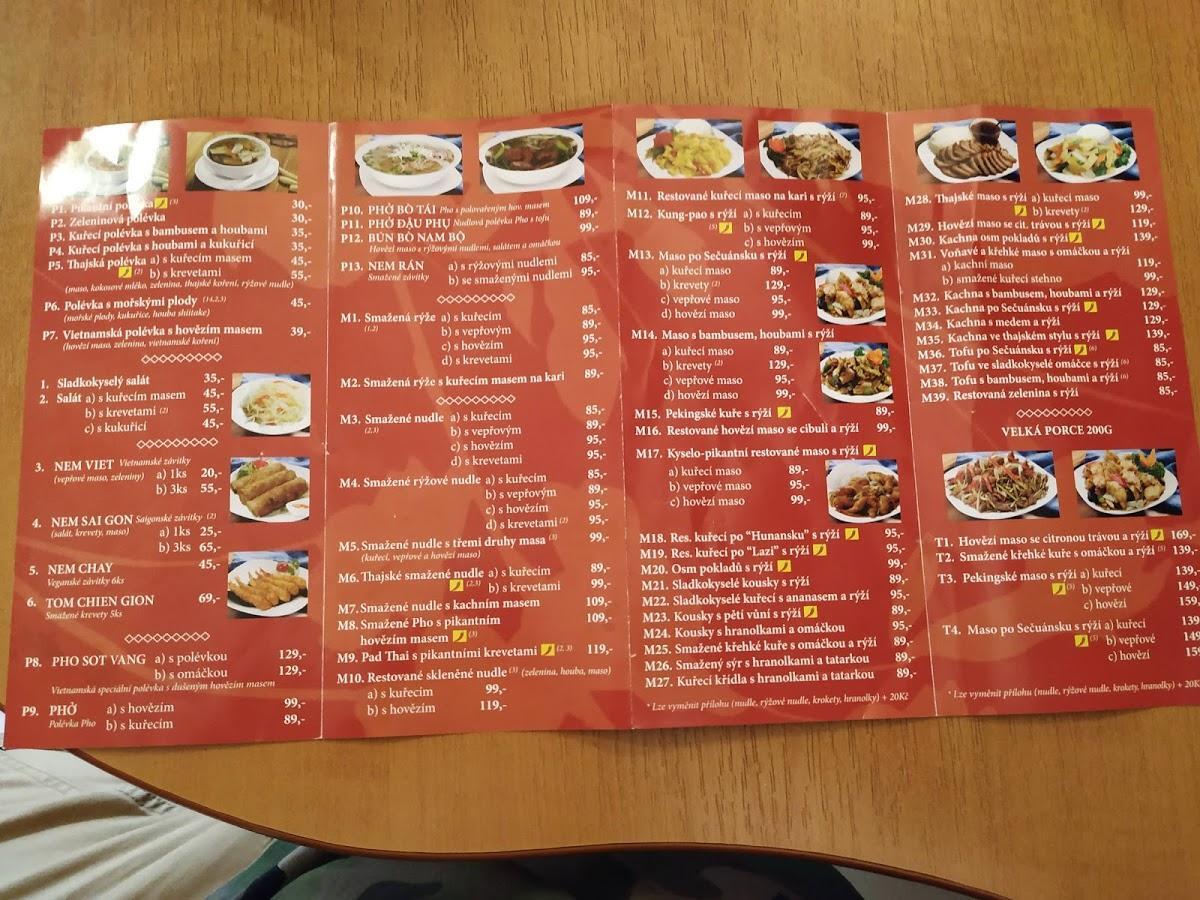 Menu At Nhu Y Restaurace Restaurant Turnov