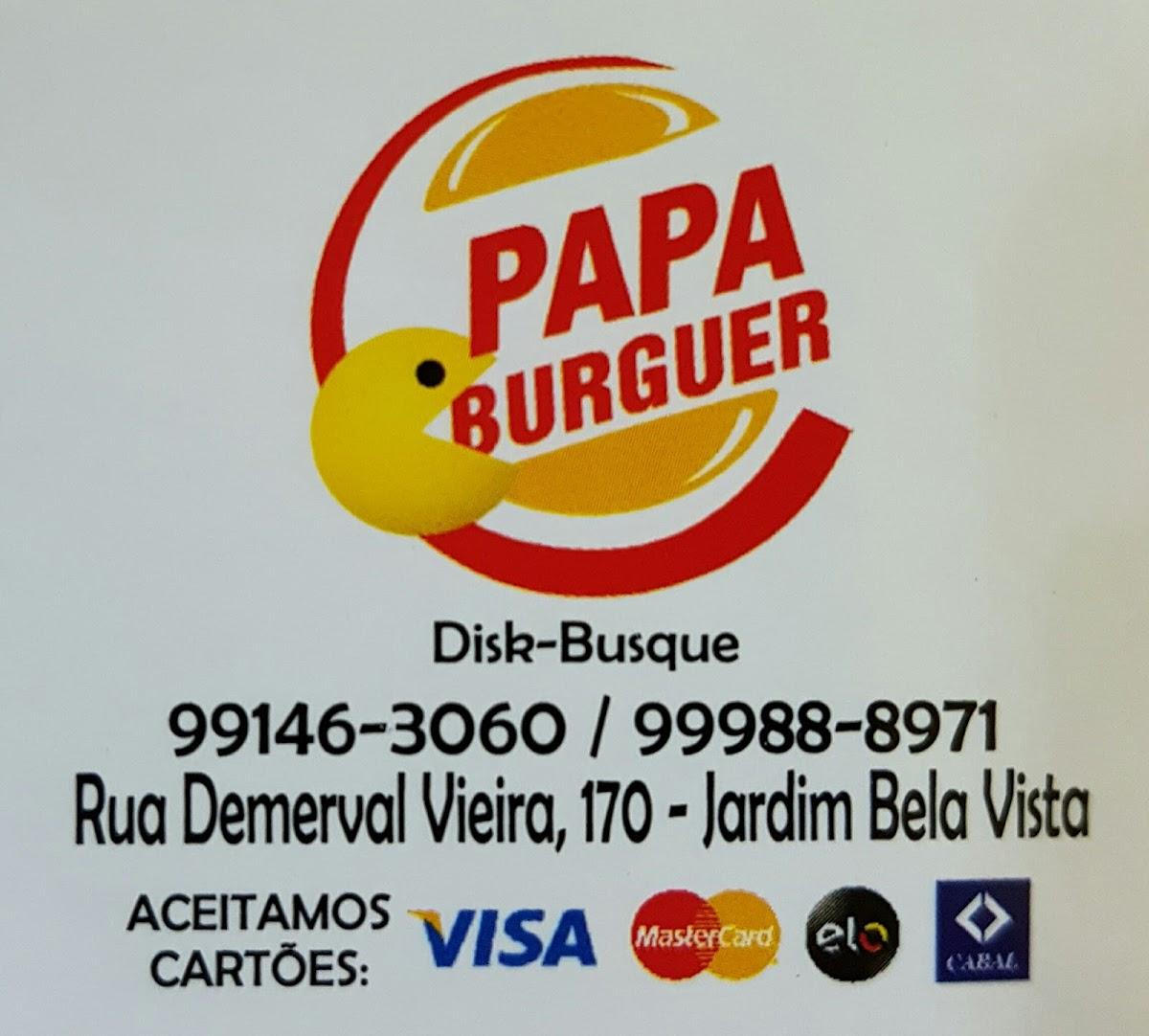 Papa Burguer, R. Ver. Demerval Vieira Da Silva, 170, Arcos - MG, telefone  +55 37 99988-8971