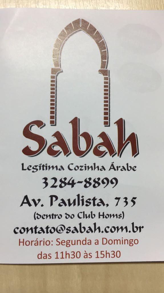 Sabah  A Legítima Cozinha Árabe
