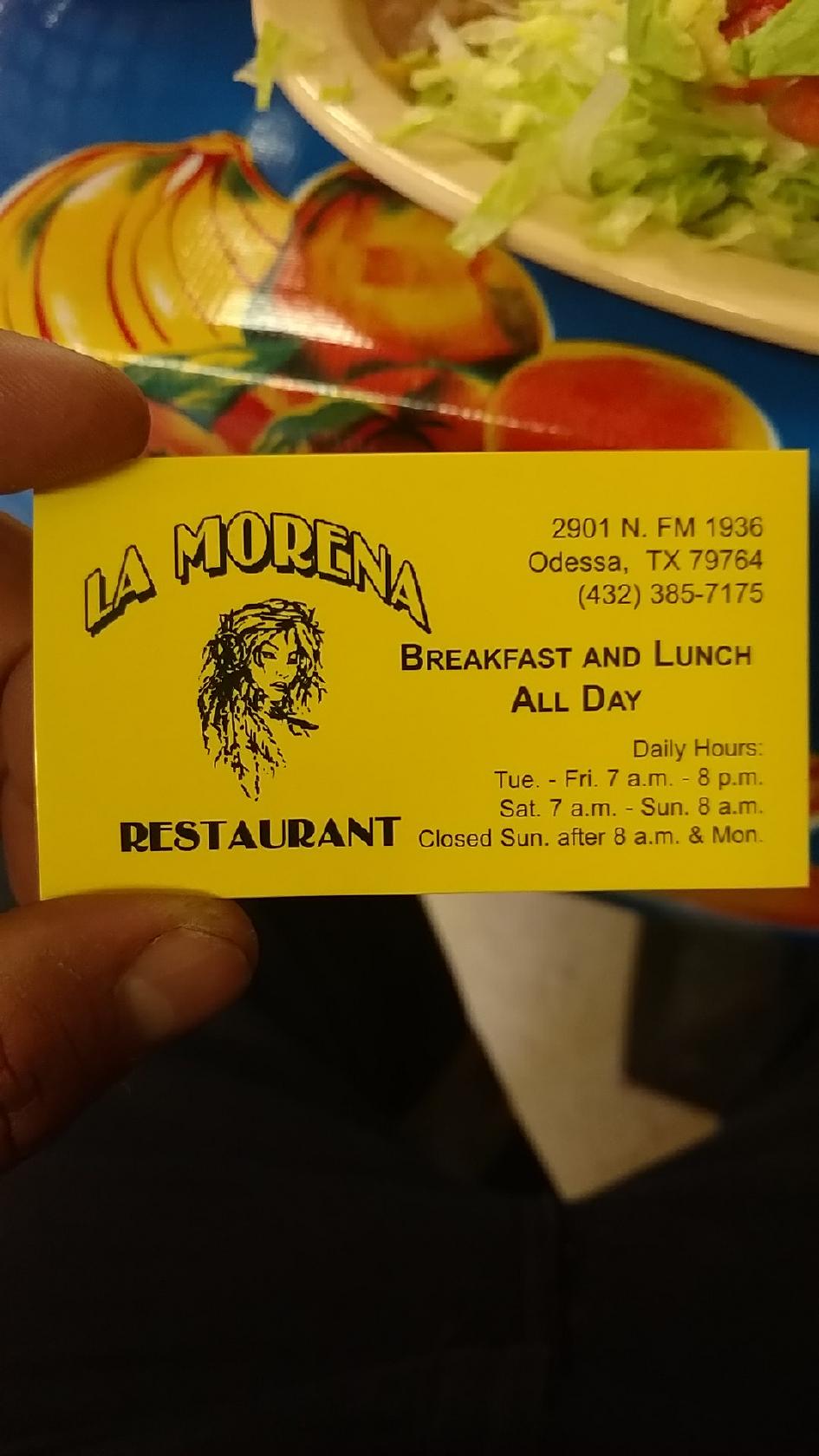 La Morena, 7018 N County Rd W in Odessa - Restaurant reviews