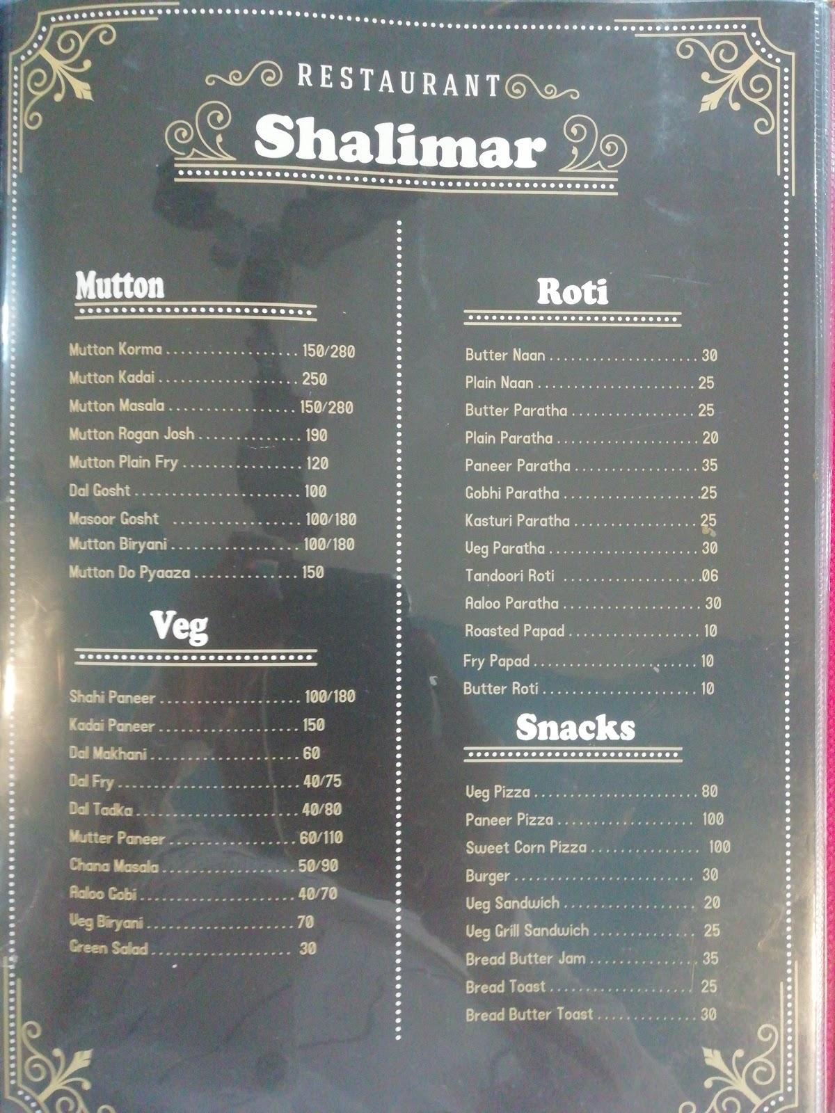 Shalimar Restaurant Domariyaganj Restaurant Reviews