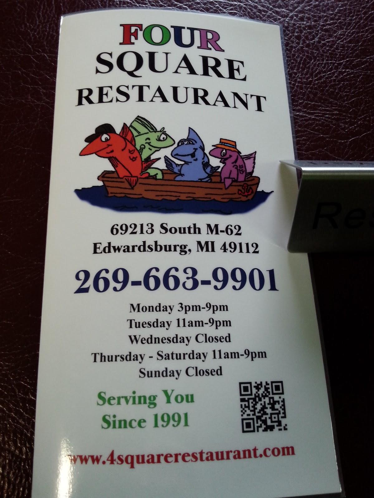 Four Square Restaurant restaurants, addresses, phone numbers, photos, real  user reviews, 69213 M 62 Ste M, Edwardsburg, MI 49112-8664, Edwardsburg  restaurant recommendations 