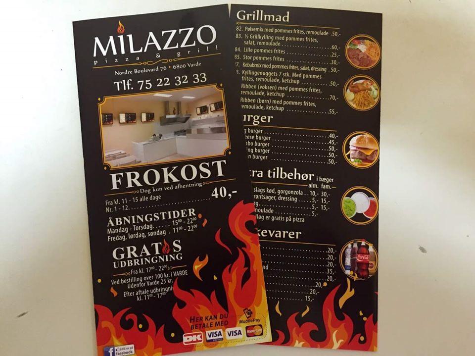 efterår kompleksitet Forhøre Milazzo Pizza & Grill restaurant, Varde - Restaurant menu and reviews