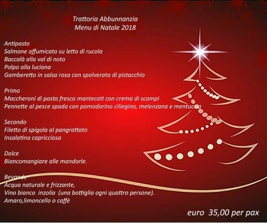 Menu Di Natale A 35 Euro.Abbunnanzia Restaurant Noto Restaurant Menu And Reviews