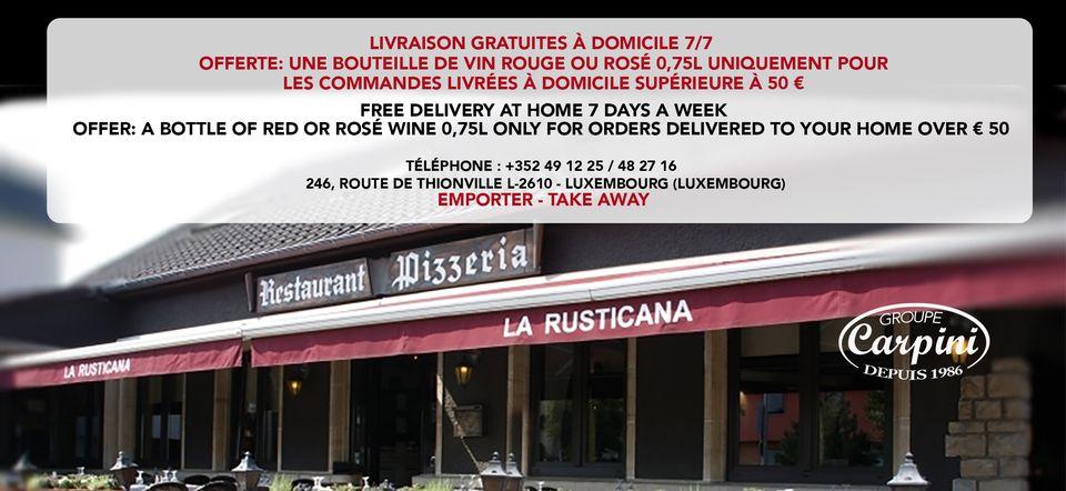 La Rusticana Restaurant Luxembourg City Restaurant Menu And Reviews - Restaurant Luxembourg Emporter