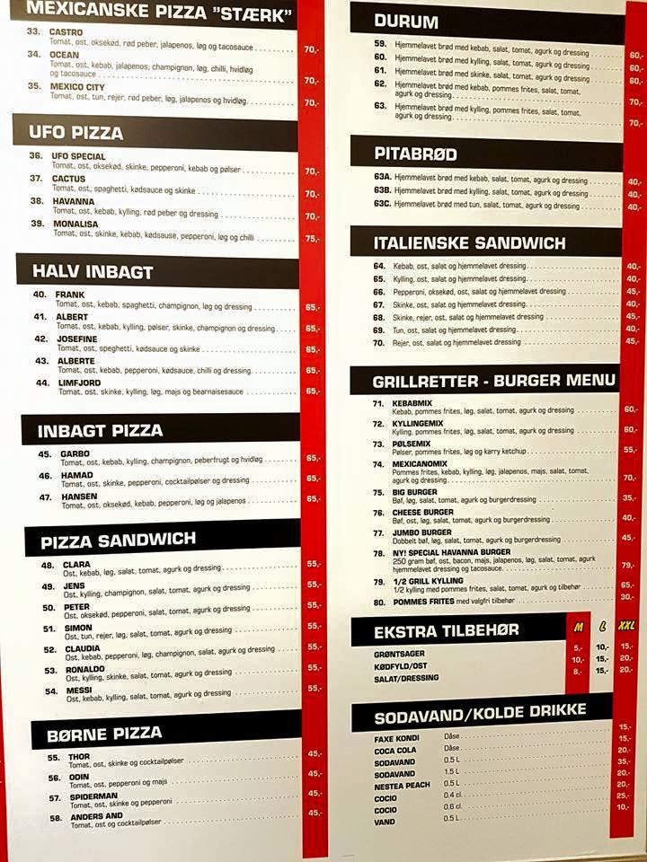Spædbarn forestille Stirre اذهب للأعلى حقيقة أقرض havanna pizza menu - enformel.com