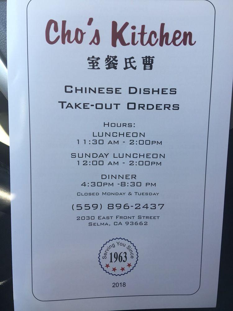 Cho S Kitchen In Selma Restaurant Menu And Reviews