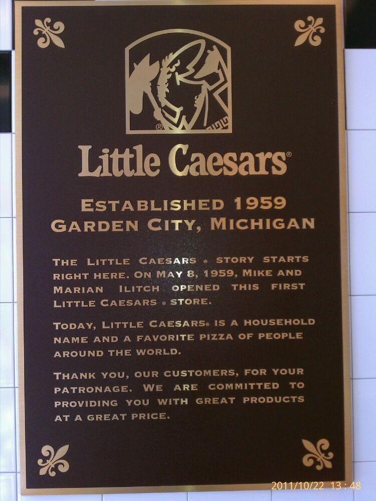 Pizzeria Little Caesars Garden City B Cherry Hill Rd Carta Del