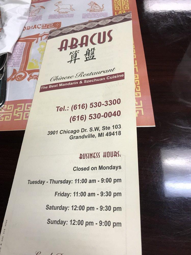 Abacus In Grandville Restaurant Menu And Reviews