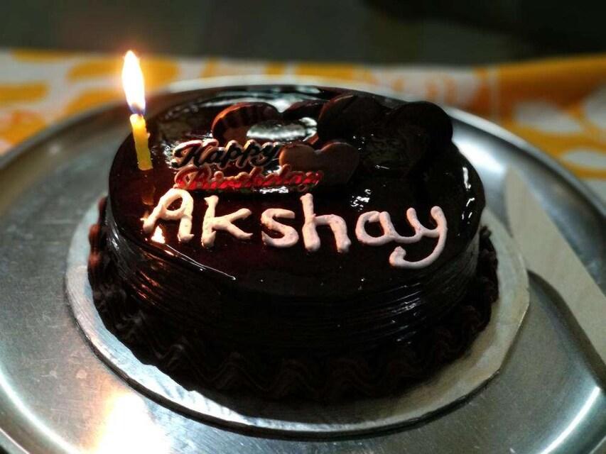 Happy Birthday Akshay Elegant cupcake with a sparkler  Download on  Funimadacom