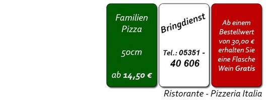 Speisekarte Von Pizza Garten Helmstedt