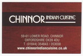 Chinnor Indian Cuisine
