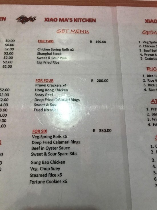 Menu At Xiao Ma S Kitchen Restaurant East London
