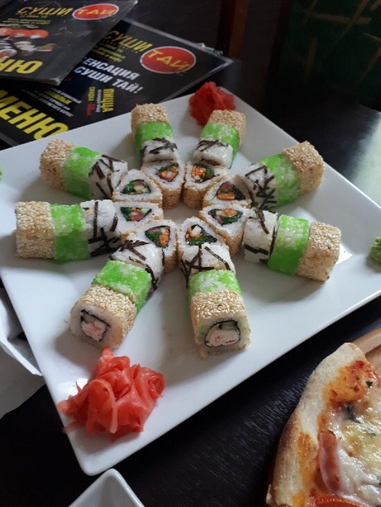 I recommend you to visit the restaurant Sushi Thai. 