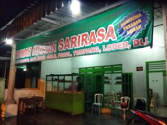 Menu at Warung sate & aqiqah sarirasa restaurant, Kediri