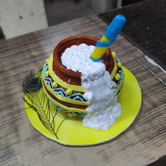 Festive Vibes इस बर कनह क जनमदन पर कट Theme Cake  theme cake  ideas for celebrate janmashtamimobile