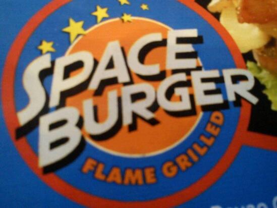 Menu at space burger restaurant, Davao City