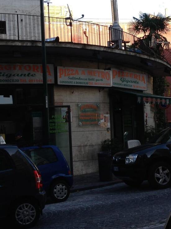 Menu at Pizzeria Gigante, Naples, Via Giacinto Gigante