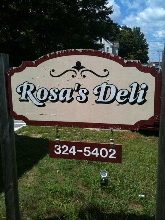 Menu at Rosa's Deli, Sanford