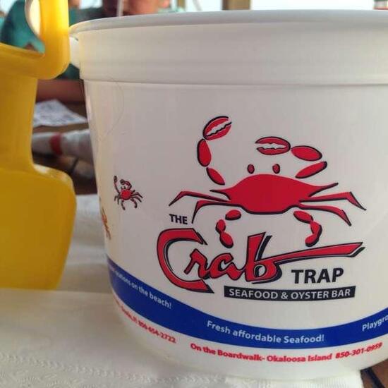 Menu at The Crab Trap restaurant, Fort Walton Beach