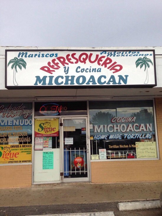 Меню ресторана Refresqueria Michuacan, Хьюстон, N Shepherd Dr.
