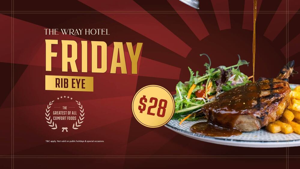 Rib Eye Steak with Chips & Salad $28